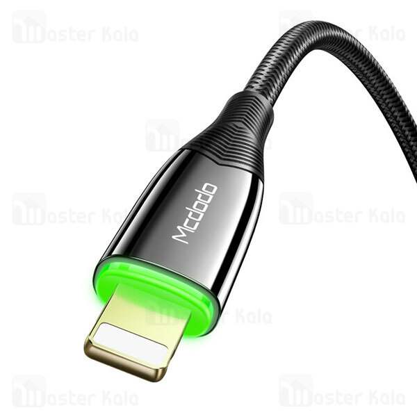 کابل آیفونی Mcdodo CA-8060 Shark Series Auto Power Off Lightning Data Cable 3A 1.2M